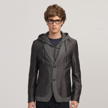 馬克華菲男裝 連帽脫卸款休閑西服 7103051602-098 L【圖片 價格 品牌 報價】