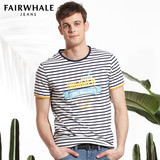 【新品嘗鮮】馬克華菲2014夏裝新款男裝時尚條紋圓領短袖T恤 047深藍色 M(48):&ldquo;雖然價格不便宜,但質量是有保證的,衣服不錯,特別是面料很好,一份價錢一份貨啊!&rdquo; - 京東